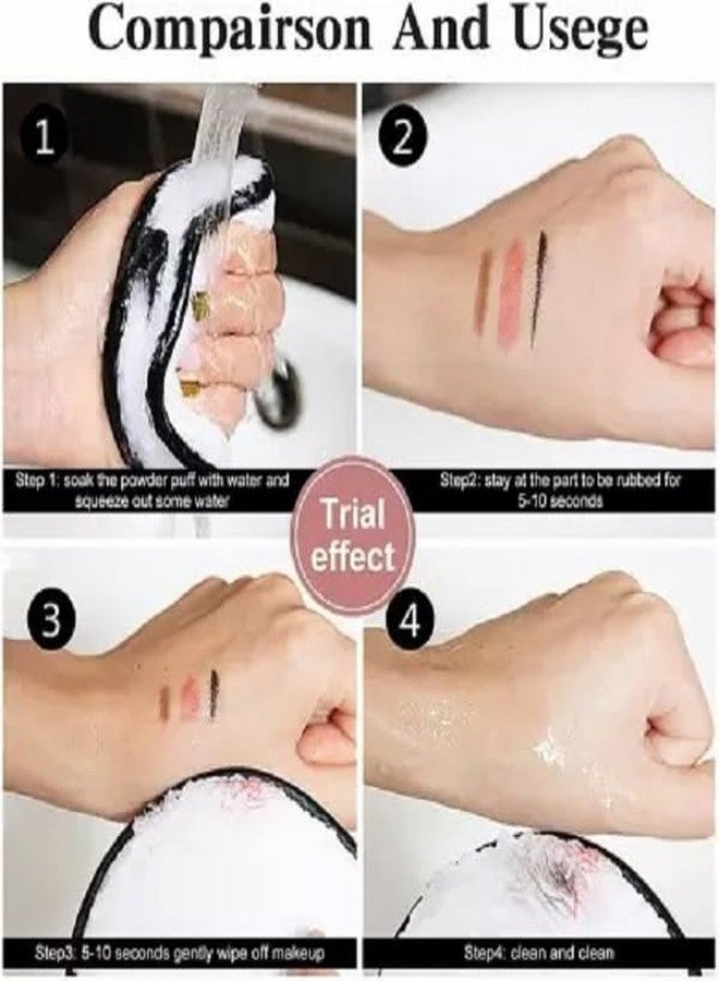 Glamezone Remover Pads Reusable Cotton Wipes Microfiber Make Up Makeup Remover - Image 3