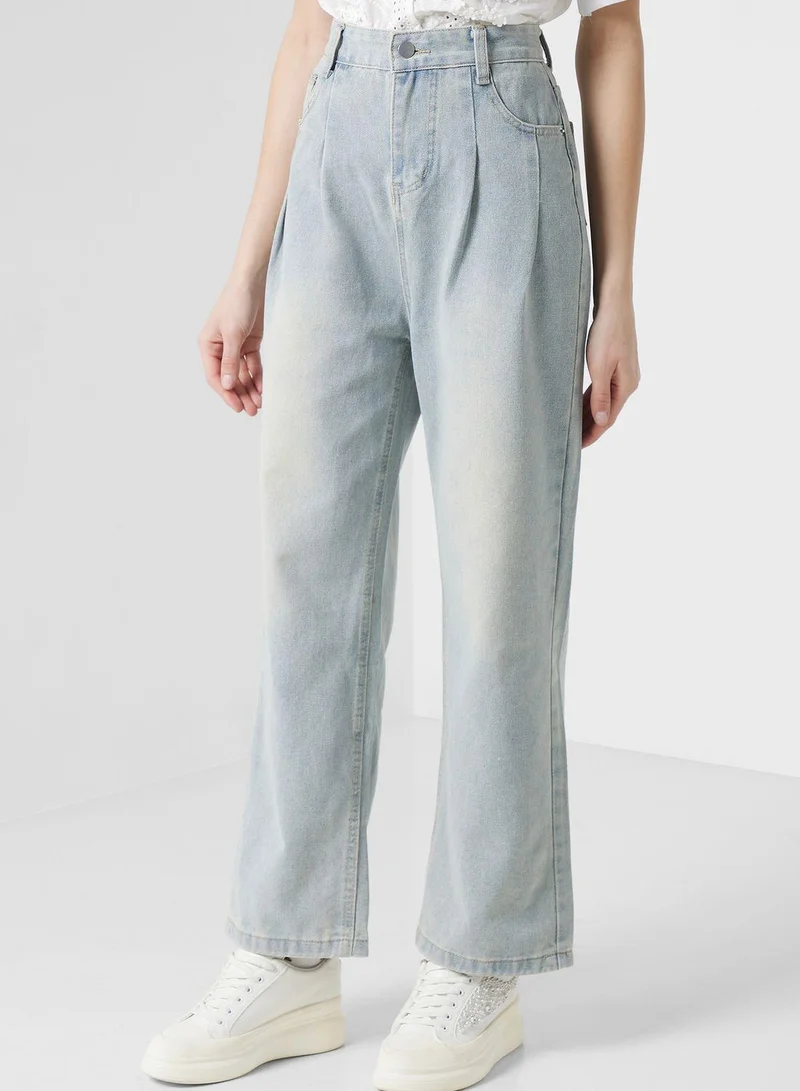 Ginger  Urban Minx High Waist Wide Leg Jeans for Women | Best Price UAE