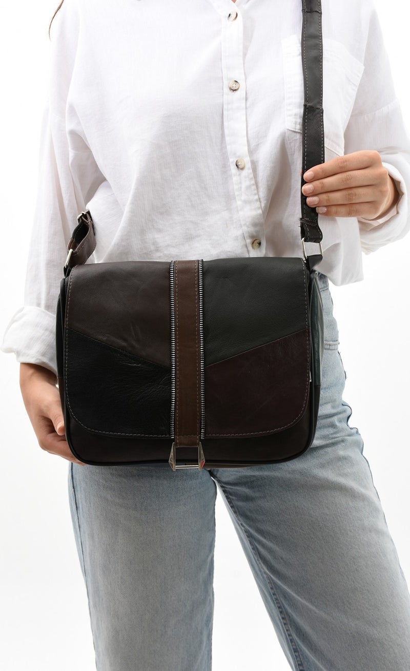 Erzeno Leather Large Size Crossbody Casual Shoulder Bag  - Image 3