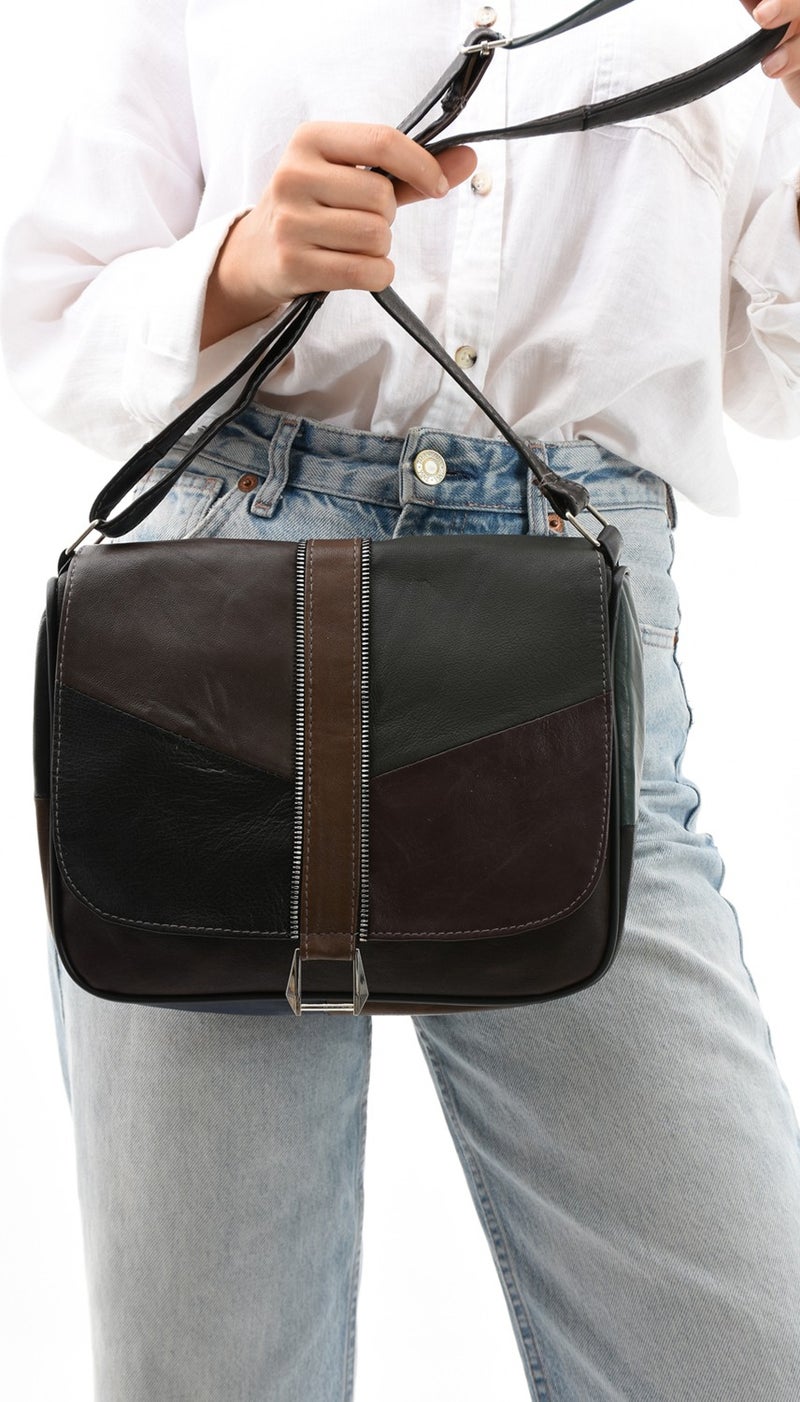 Erzeno Leather Large Size Crossbody Casual Shoulder Bag  - Image 4