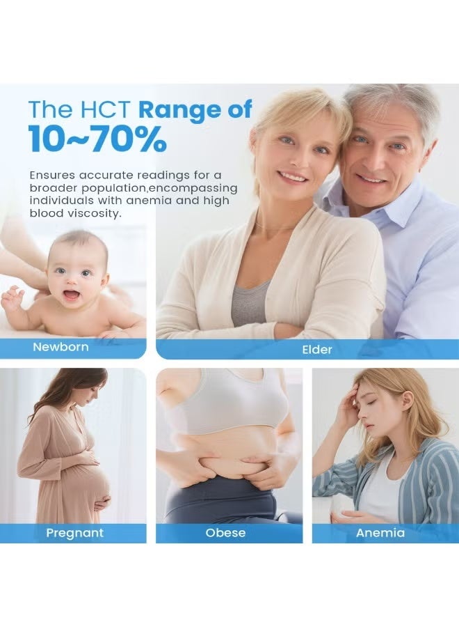 حمض اليوريك والدم الجلوكوز 2-في-1 متر مجموعة / الوحدة الرئيسية + 25 شريط اختبار حمض اليوريك + 25 شريط اختبار الجلوكوز + 50 إبر لانسيت الدم - Image 4