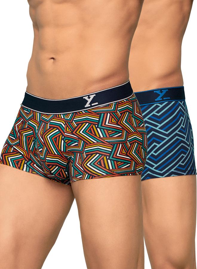 XYXX Pack of 2 - Men Printed Breathable Cotton Trunks - Image 1