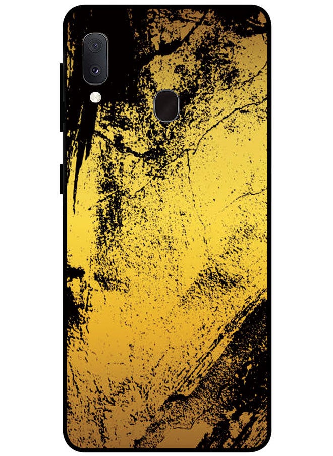 EYE CATCH - Protective Case Cover For Samsung Galaxy A20e Smart Series Printed Protective Case Cover for Samsung A20e Golden Texture - Image 1