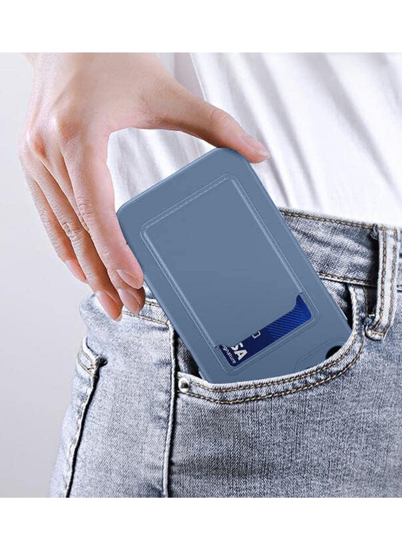 Wtech Silicone TPU With Card Holder Case Cover For Samsung Galaxy S23 FE 5G 2023 Grey  - Image 5