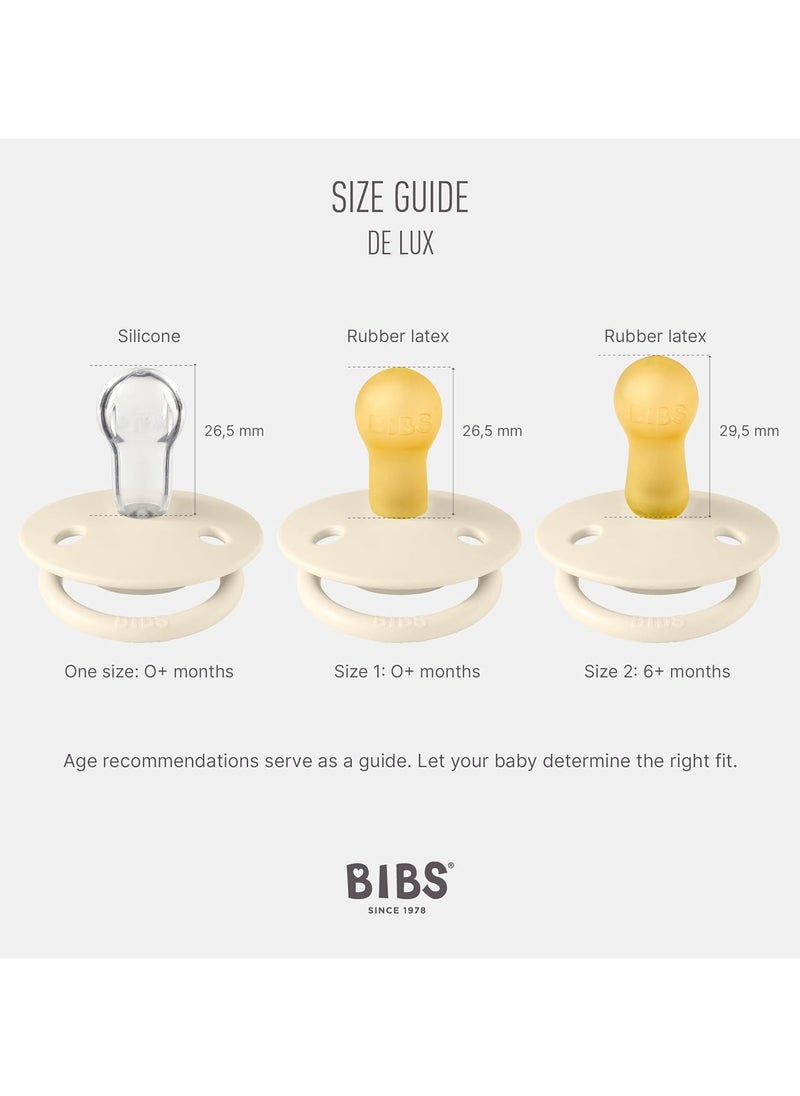بيبس Pacifier De Lux 2 PACK Silicone One size Ivory/Sage  - Image 4