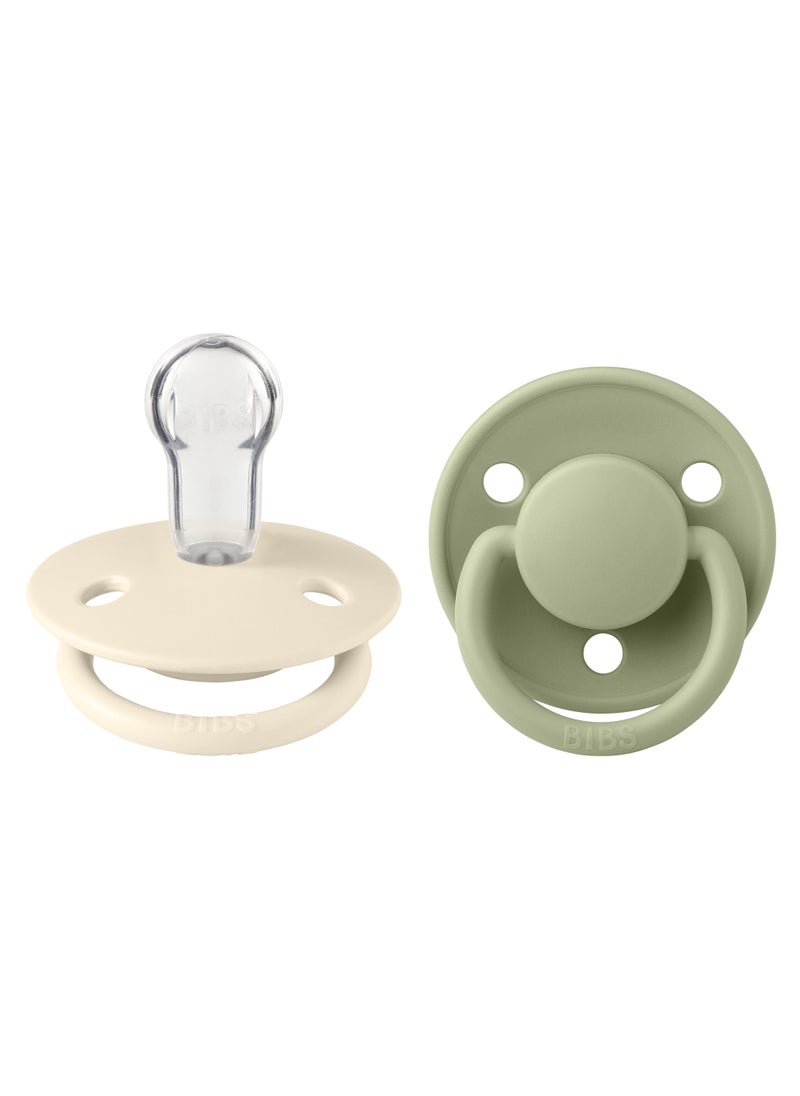 بيبس Pacifier De Lux 2 PACK Silicone One size Ivory/Sage  - Image 2