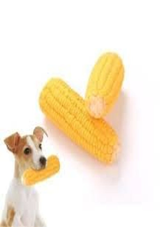 Smart Pups Natural Rubber Squeaky Corn Fun Toy for Puppies/Small Dogs (Pack of1) - Image 2