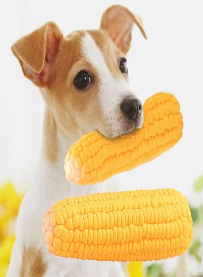 Smart Pups Natural Rubber Squeaky Corn Fun Toy for Puppies/Small Dogs (Pack of1) - Image 3