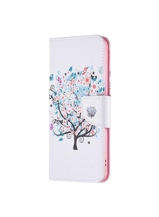 S-TOP Case For OPPO Reno6 Colored Drawing Pattern Horizontal Flip Leather Case with Holder & Card Slots & Wallet - Image 2