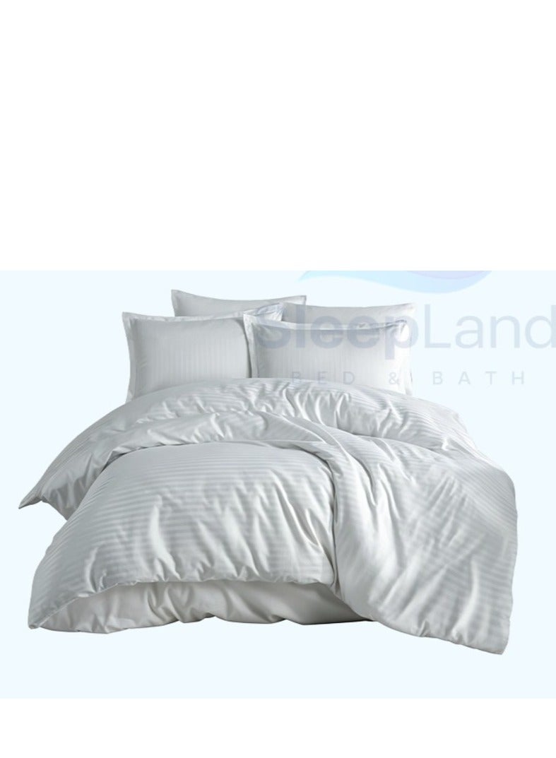 سليب لاند بكج النوم الفندقي – لباد 200×180 سم + واقي مرتبة + طقم واقي مخدة + مفرش فندقي أبيض - Image 4