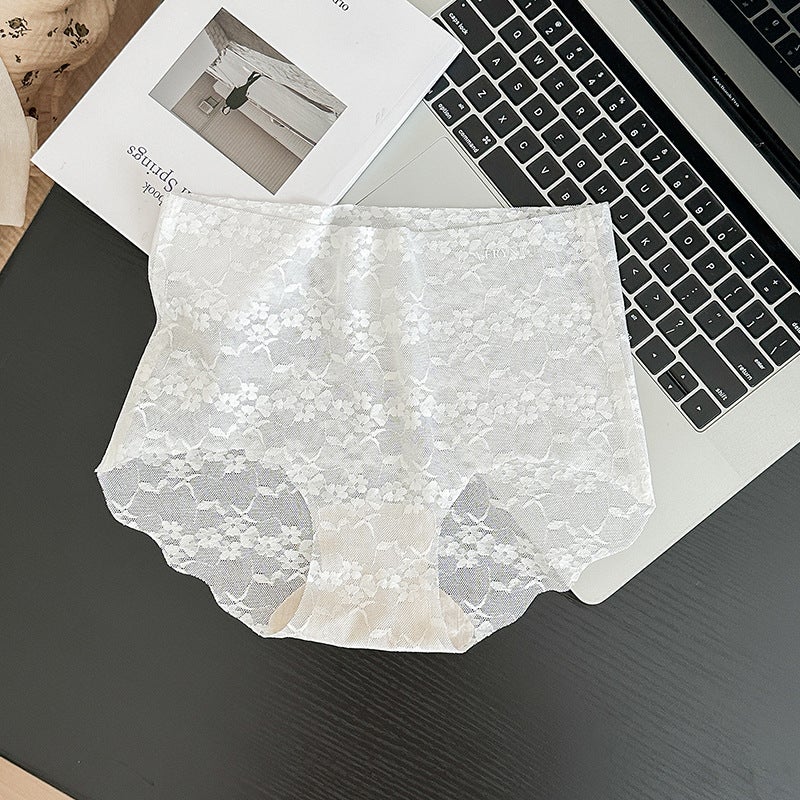 Sunrise Lace Hollow Panties Breathable Seamless Khaki