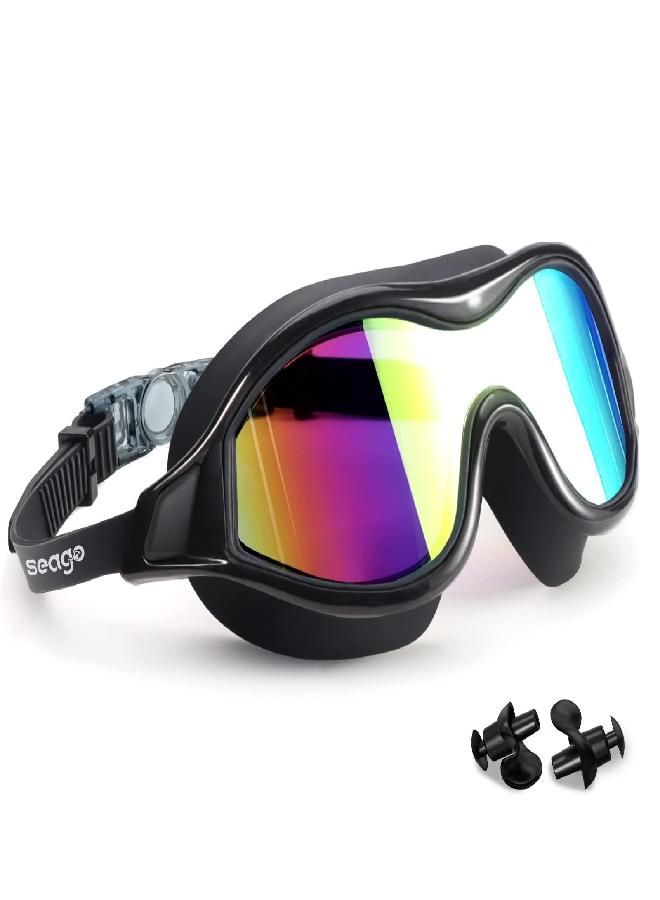 Seago Seago Swim Goggles No Leaking Anti-Fog Swimming Goggles for Adult Men Women Youth Junior with Soft Silicone Gasket, UV Protection Waterproof 180° Clear Vision, Triathlon Pool Goggles Swim Glasses  - Image 1