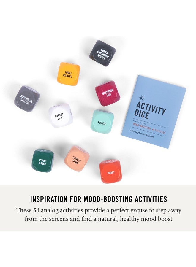 Two Tumbleweeds Mood-Boosting Activity Dice - Game for Adults, Teens, Therapists, Retirees - Set of 9 Dice for Increasing Happiness & Well-Being - Unique Gift - 1+ Players - Image 2