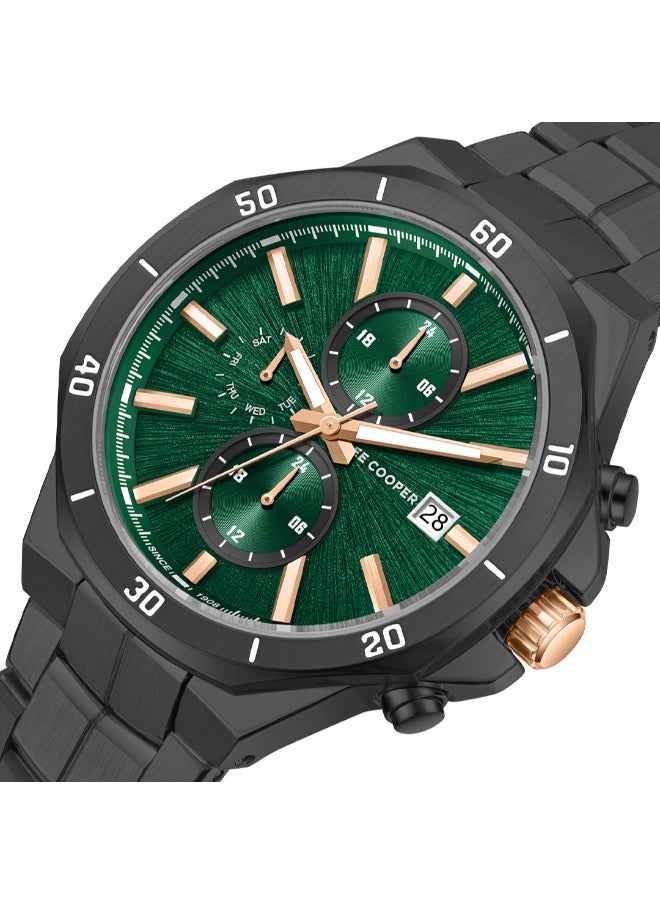 Lee Cooper Men's Multi Function Display Watch With Gray Metal Strap - LC08087.070  - Image 1