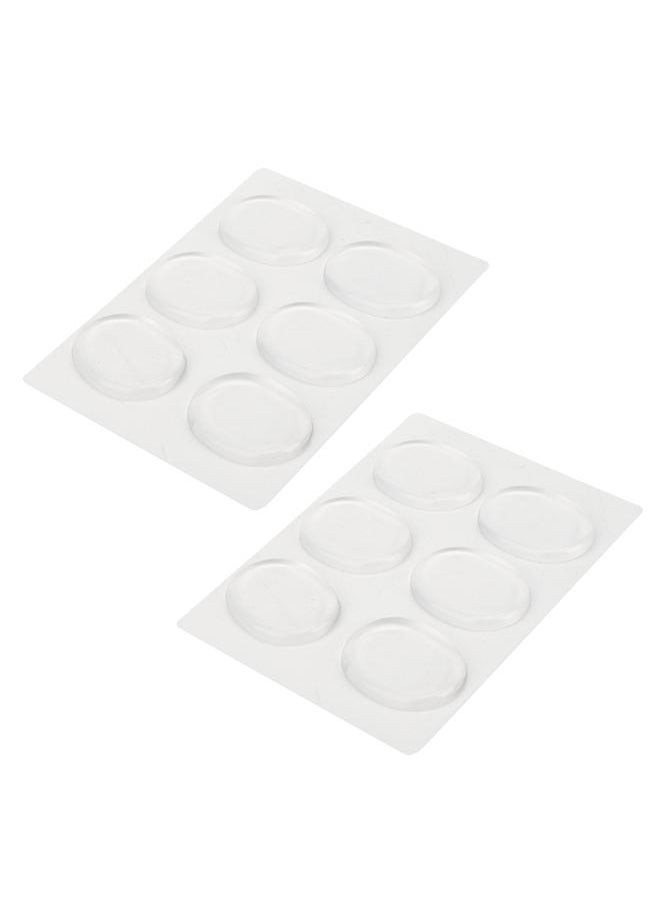 Thoraya 12PCs Drum Damper Silencer Musical Instrument Parts Silicone Self Adhesive Transparent  - Image 2