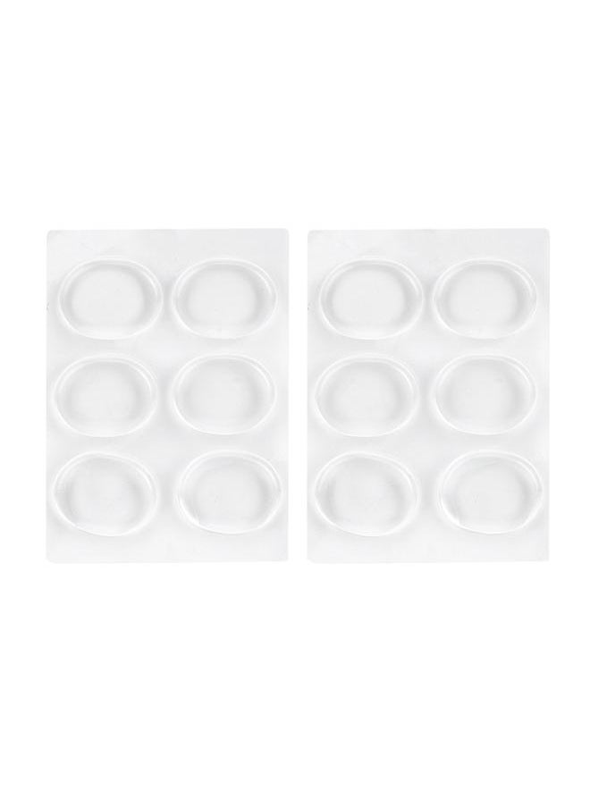 Thoraya 12PCs Drum Damper Silencer Musical Instrument Parts Silicone Self Adhesive Transparent  - Image 1