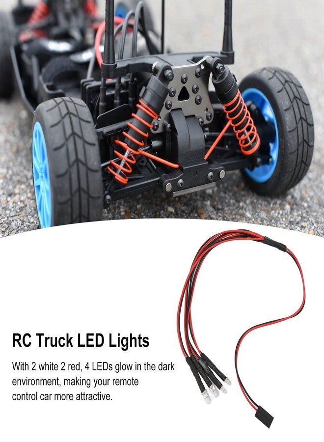 Haofy 4 Led Rc Car Led Light Rc Car Upgrade Parts for Scx24 1/24 Remote Control Car, Scx24 Light Kit, Scx24 Lights - Image 2
