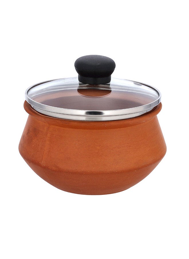 Olsenmark - Traditional Cookware Clay Handi, Multifunctional, OMCP6028 , 100% Eco Friendly, Clay Pot - Image 1