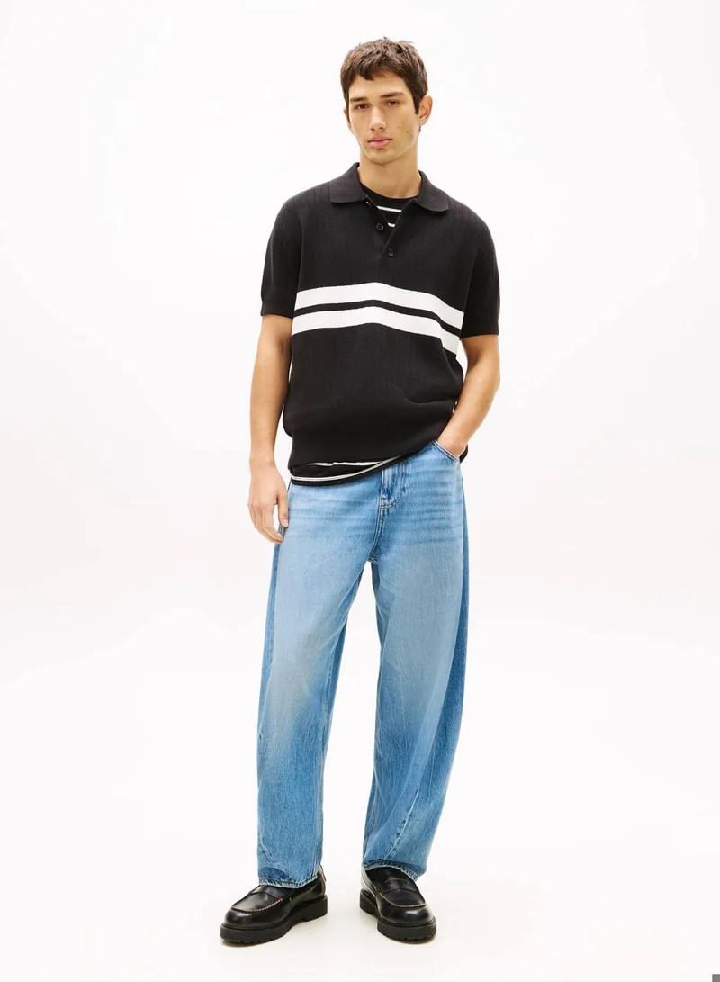 Tommy Jeans Tommy Badge Regular Fit Knit Polo Shirt