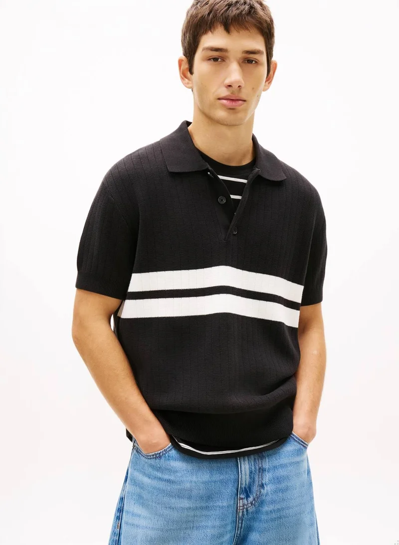 Tommy Jeans Tommy Badge Regular Fit Knit Polo Shirt