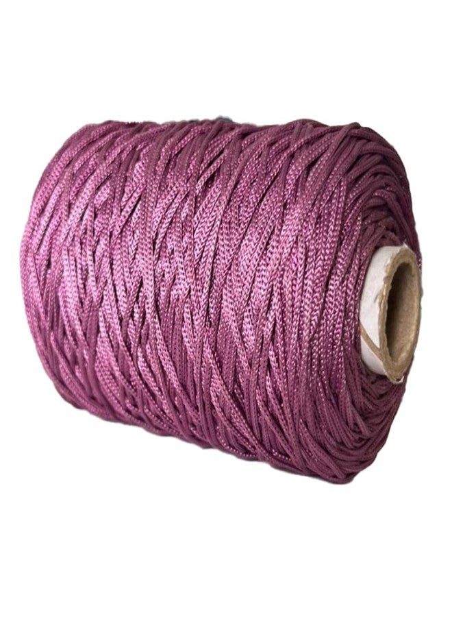 Crochela 2 MM Nylon Macrame Cord/Thread/Dori (Purse Thread) (200 Grams | 150 Meters) for Jewellery Making, Bags, Bracelet and Many Other DIY Crafts (Mauve) - Image 3