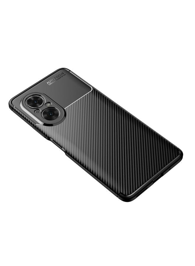 S-TOP Case For Honor 50 SE Carbon Fiber Texture Shockproof TPU Case - Image 2