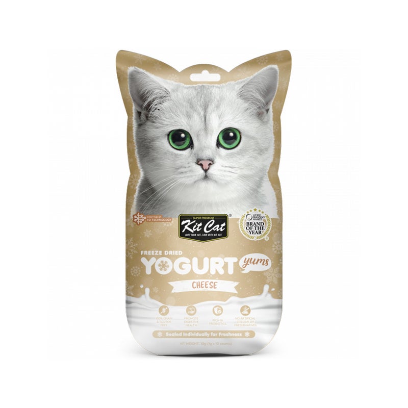 كيت كات Kit Cat Freeze Dried Yogurt Yums Cheese Cat Treats - 10 g