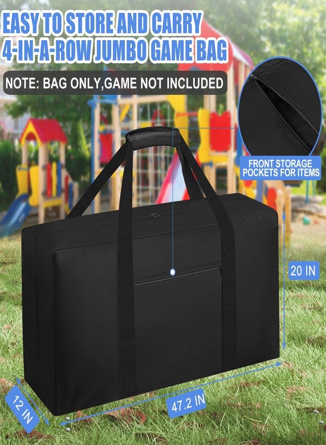 CSOKRE Heavy Duty Carrying Bag Compatible with Giant 4 in a Row Game,[Thick Fabric+Front Pocket]Easy Storage for Jumbo 4 to Score Four outdoor yard game Large Storage bag(Game Not Included) - Image 2