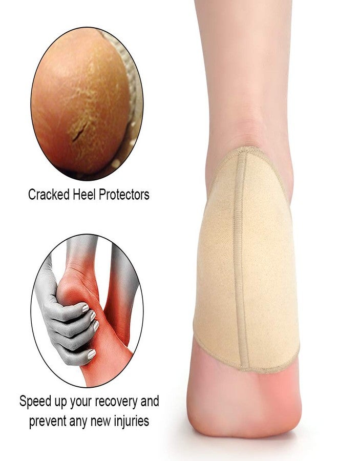 SQHT's Heel Protectors for Cracked Heels, Relieve Heel Pain from Plantar Fasciitis, Heel Spur, Achilles tendonitis for (Women's 8-13.5, Men's 7-13)-Large - Image 4