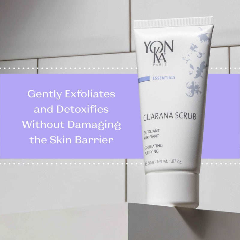 Yonka يون-كا غوارانا مقشر الوجه 50 مل | مقشر وجه لطيف مزيل للسموم بحبيبات بحجمين | حبيبات الأرز وغوارانا | ينظف، يلمع وينقي | للبشرة العادية إلى الدهنية | 98% من أصل طبيعي - Image 4
