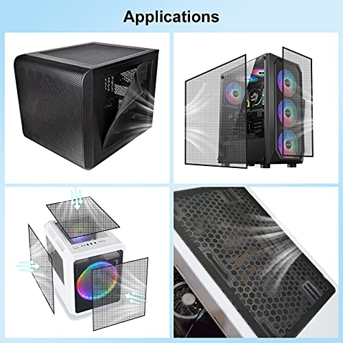 PANO-MOUNTS 500x500mm 19.68inch DIY Computer PC Case and Fans PVC Dustproof Mesh Filter Cover with Magnetic Strip for Computer Chassis Speakers and More - Image 4