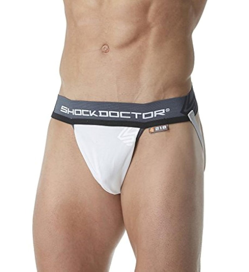 Shock Doctor Men's XX-Large 221 Athletic Supporter Jockstrap, White, Adult: XX-Large - Image 1