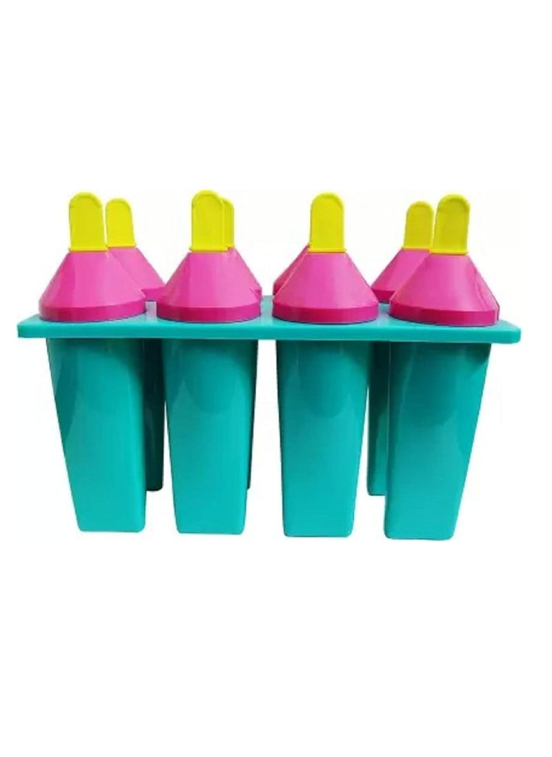 Pass Pass pass pass Set 8 Plastic Ice Cream Candy Kulfi Maker Mould ice Stick Trays  - Image 4