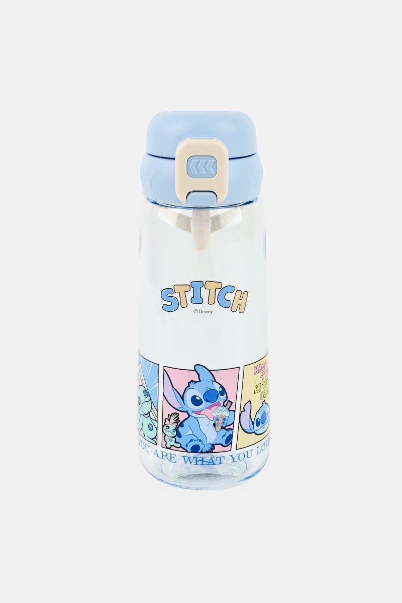 Disney Stitch Series Water Bottle 670 ml, Blue - Image 1