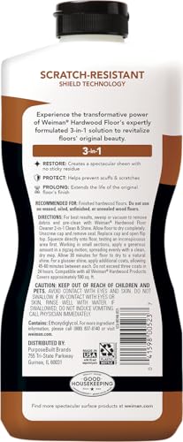 Weiman High-Traffic Hardwood Floor Polish and Restorer - Natural Shine, Removes Scratches, Leaves Protective Layer 32 fl. oz - Image 2