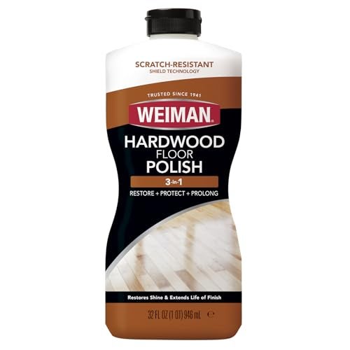 Weiman High-Traffic Hardwood Floor Polish and Restorer - Natural Shine, Removes Scratches, Leaves Protective Layer 32 fl. oz - Image 1