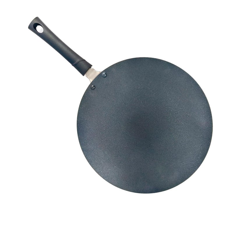 DBY Nonstick Roti Pan Chapati Tava Griddle Tawa Cooking Utensil Cookware Easy Pancakes Omelette Fried Eggs Bread Cookware Best Crepes Pan Rounded Base Durable Roti Paratha pan Round Griddle 285mm - Image 3