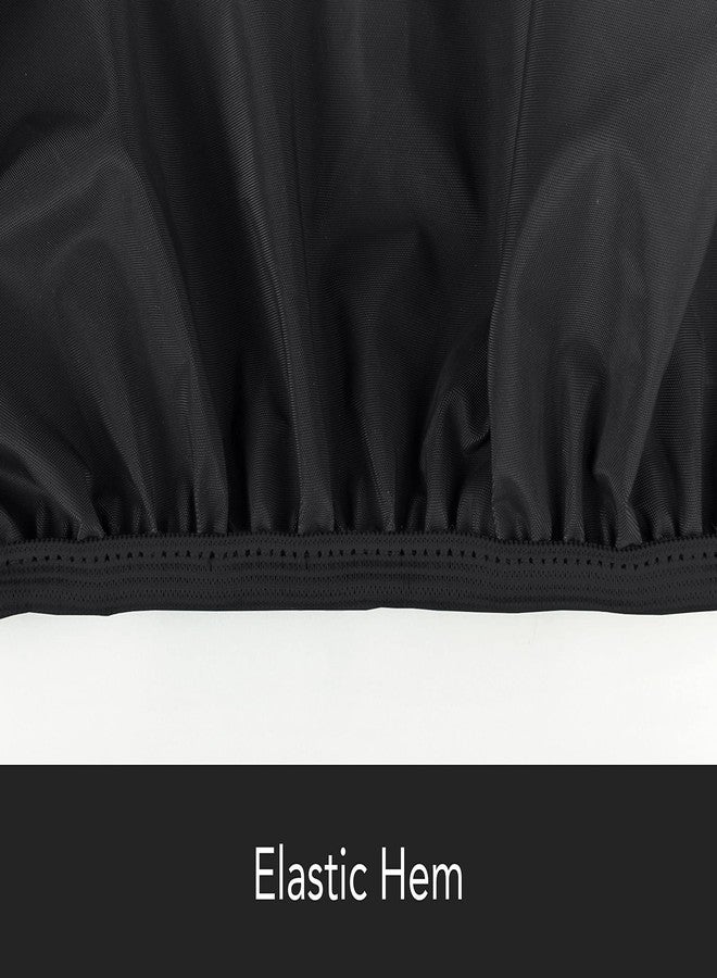 Covermates Round Dining Table/Chair Set Cover - Light Weight Material, Weather Resistant, Elastic Hem, Patio Table Covers, 60DIAMETER x 30H, Black - Image 4