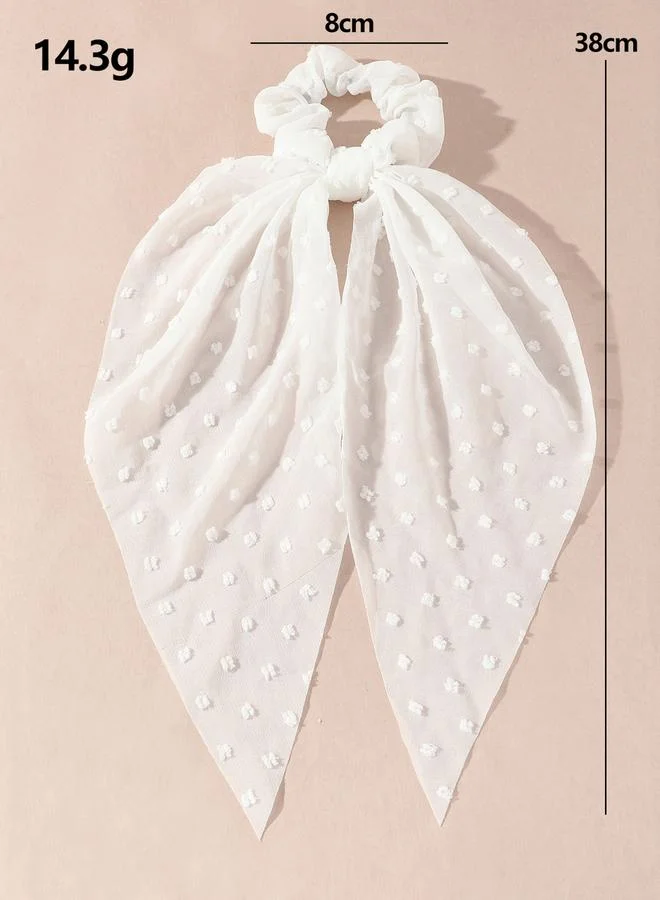 تايك تو ربطة شعر ريبون بطبعة نقاط بولكا