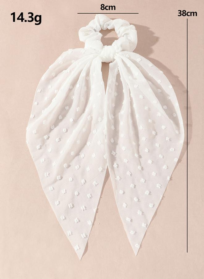 Take Two Polka Dots Ribbon Hair Tie - Image 1