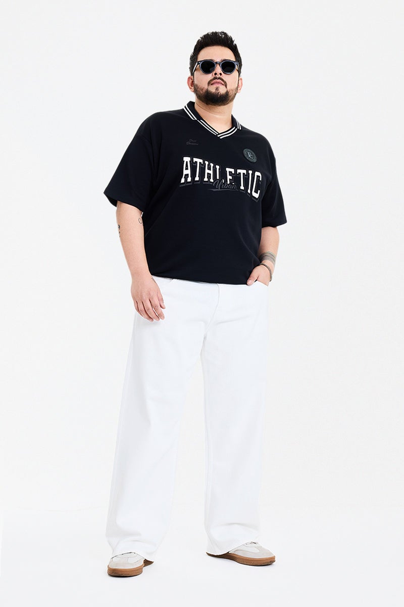 SNITCH White Solid Relaxed Casual Plus Size Jeans - Image 2