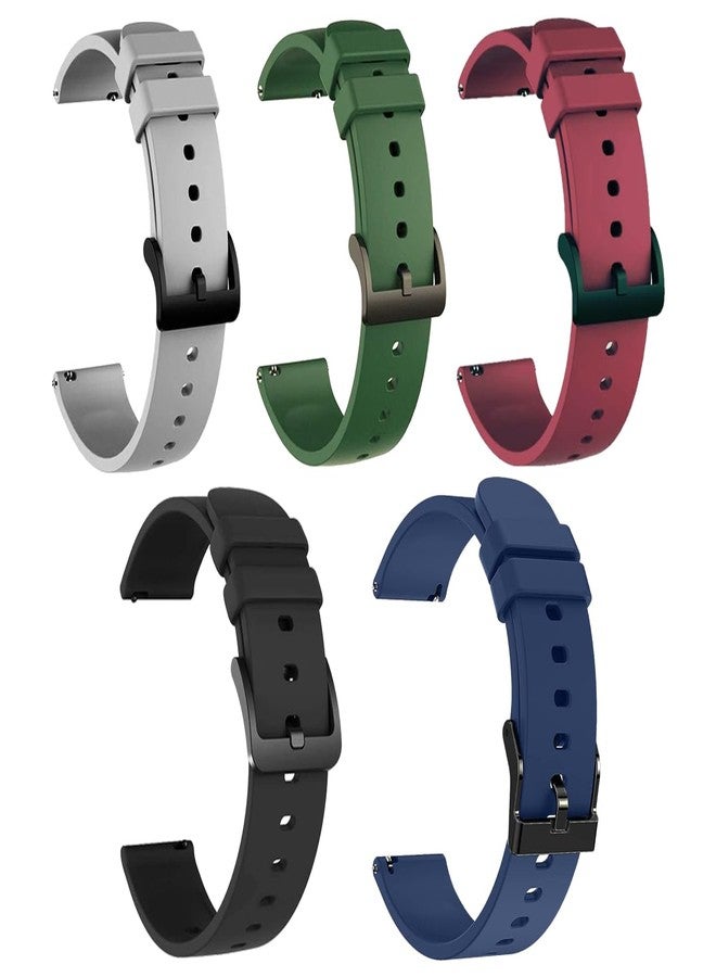 IIK COLLECTION 22mm Silicone Strap for Smart Watches|combo pack of strap Compatible with Noise, Fireboltt, Boat Xtend, Pebble, Boat, Boat Flash, Noise Color fit,Ultra Smart Watch & All Watches - Image 1