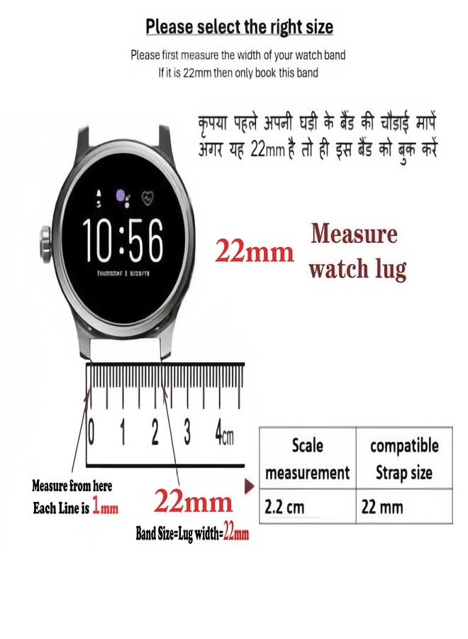 IIK COLLECTION 22mm Silicone Strap for Smart Watches|combo pack of strap Compatible with Noise, Fireboltt, Boat Xtend, Pebble, Boat, Boat Flash, Noise Color fit,Ultra Smart Watch & All Watches - Image 5