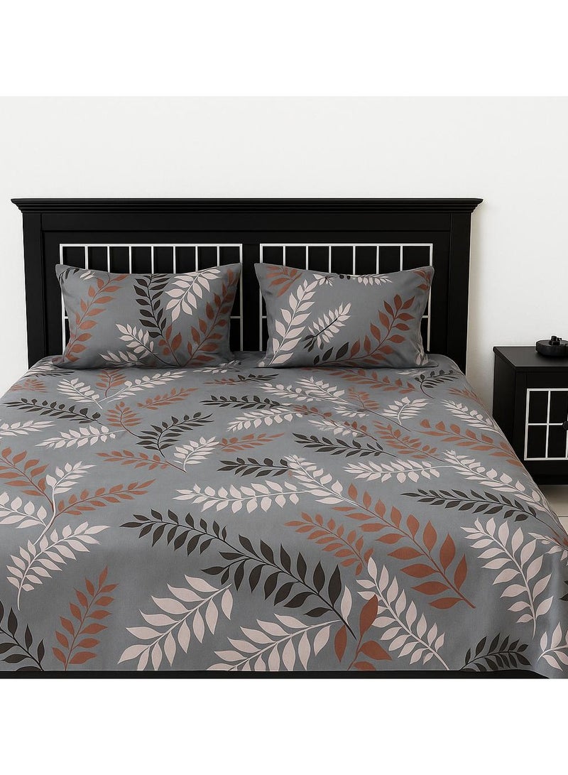 3-Piece Luxury Microfiber Bed Sheet Set – 1 King Sheet (230×260 cm) + 2 Pillowcases (50×70+5 cm) – Ultra-Soft, Wrinkle-Free, Breathable, Anti Allergic &Cooling  - Image 1