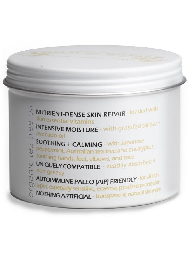 Balm of Gilead - Tea Tree With Eucalyptus Foot Cream Intensive Moisture And Healing Foot Care And Body Skin Soothing Cream Eczema Ringworm Dry Chaffed Skin Nail Toe Fungal Infections - Image 1