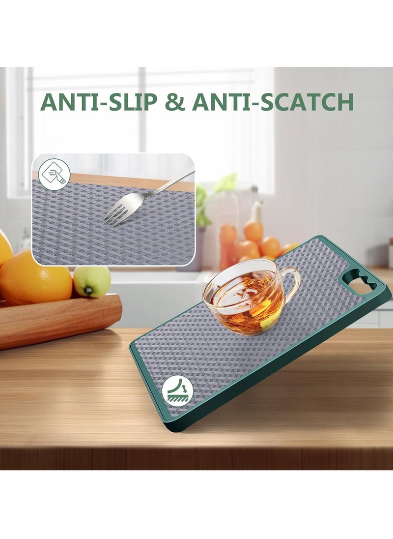 Shelf Liners Non Adhesive Drawer Liner Waterproof Oil Proof Kitchen Cabinet Cupboard Liner Plastic EVA Material BPA Free Fridge Liner Mats Paper Protector for Shelves