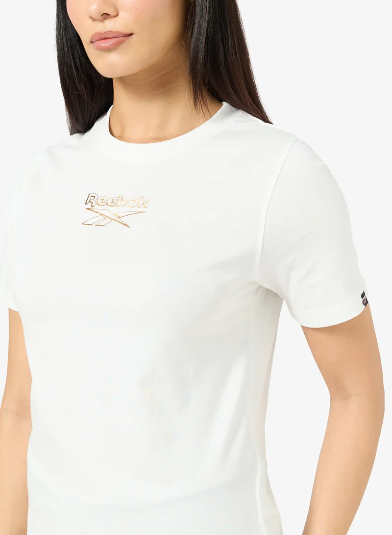 Reebok  Identity Shimmer Flex T-Shirt for Women | Best Price UAE