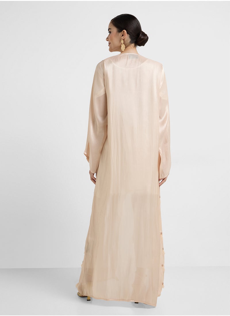 hayas closet Fringe Detail Abaya  - Image 2