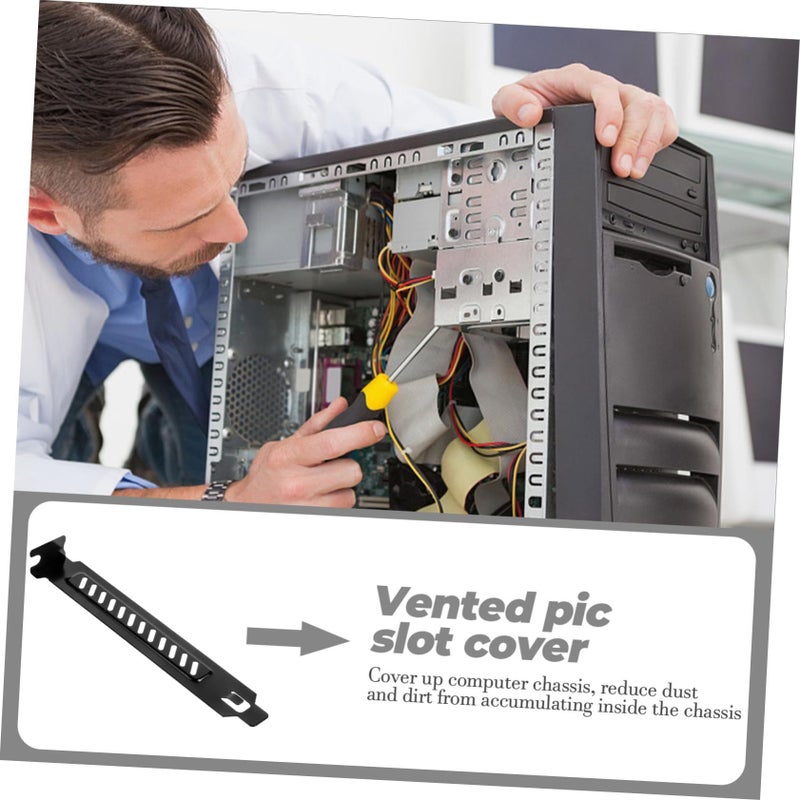 20 Pcs Metal Pci Slot Blanking Plates For Computer Case Ventilation Dust Protection - Image 5
