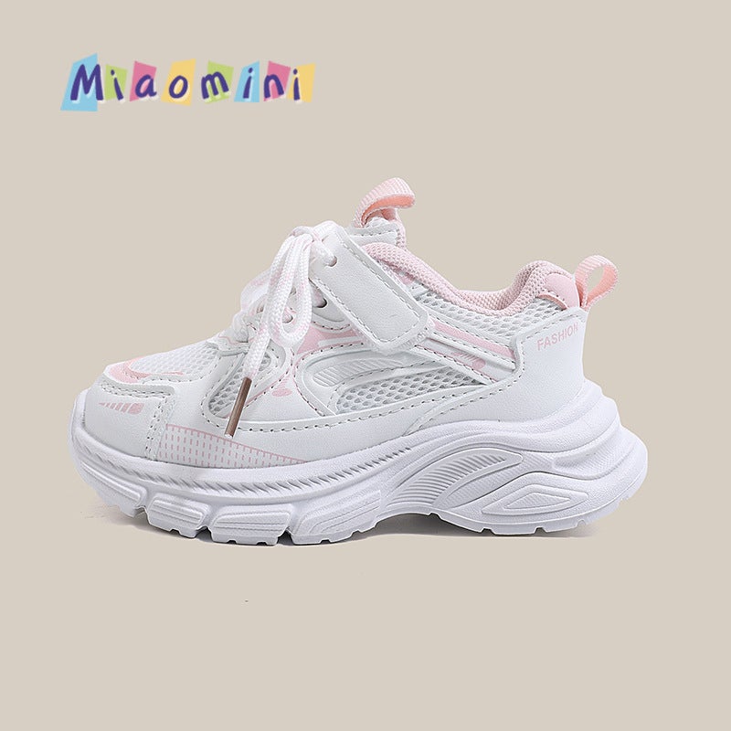 Mesh Sneakers Lightweight Flexible Sole Walking Shoes For Kids Indoor And Outdoor Activities - Image 1
